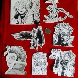 Handmade Bnha Manga Hawks Sticker Set !